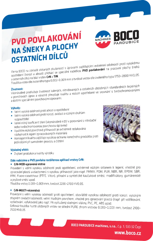 pvd | BOCO Pardubice